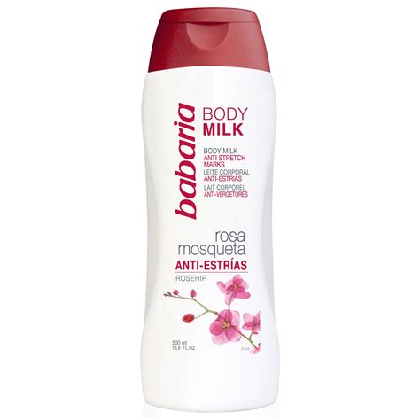 Babaria Anti-Stretch Marks Body Milk with Rosehip Oil Stretch Marks Reducer 16.6 fl. oz ...