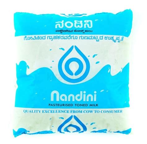 Nandini Pasteurised Toned Milk, 500ml Pack: Amazon.in: Grocery ...