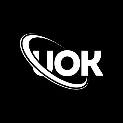 logotipo de uok. uok carta. diseño del logotipo de la letra uok. logotipo de las iniciales uok ...