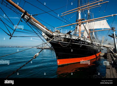 Star of India clipper ship (or bark), Seaport Village, San Diego ...