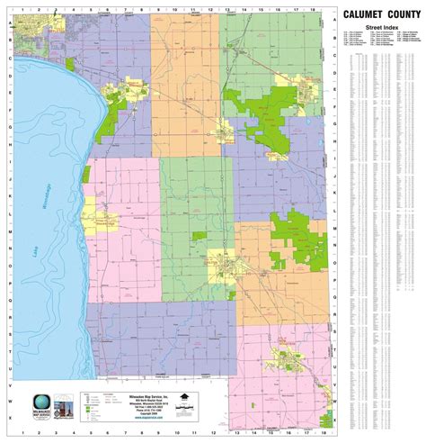 TheMapStore | Calumet County Wisconsin Wall Map