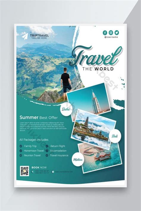Travel Agency Flyer Design Templates | AI Free Download - Pikbest