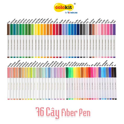 Bút lông màu Fiber Pen Thiên Long Colokit - Có thể rửa được- Combo 405676 cây - MixASale