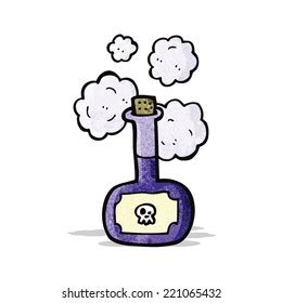 Cartoon Poison Bottle Stock Vector (Royalty Free) 221065432 | Shutterstock