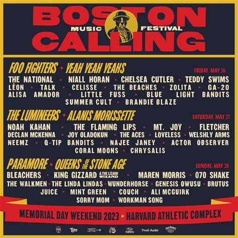 2024 Boston Calling | Music Festival Lineup and Tickets Info