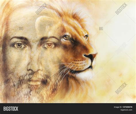 Painting Jesus Lion, Image & Photo (Free Trial) | Bigstock