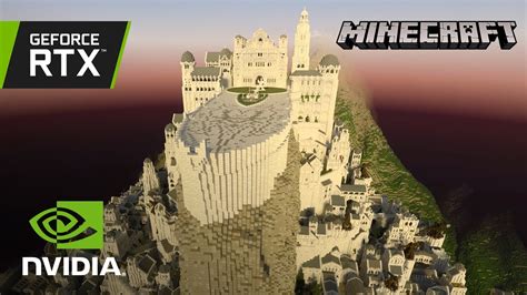 Minecraft with RTX | Minas Tirith by Minecraft Middle-Earth - YouTube