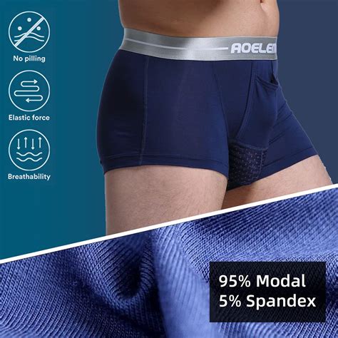 Buy BINBEIV Men's Varicocele Underwear - For Scrotal, Testicle Support , Sheath Boxer Briefs ...