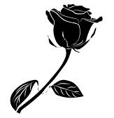 single rose : black rose | Clipart Panda - Free Clipart Images