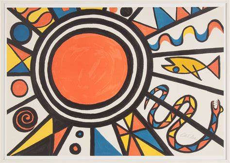 ALEXANDER CALDER, lithograph in colours, signed in pencil and numbered ...