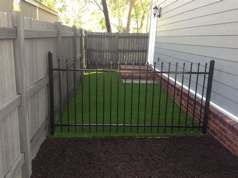 Side yard solution! Pet friendly X-Grass artificial turf dog run. | Backyard dog area, Dog area ...