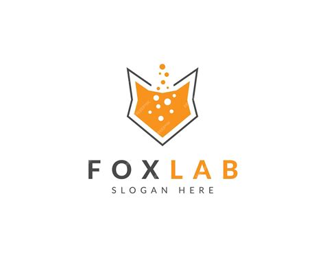 Premium Vector | Fox lab modern logo icon