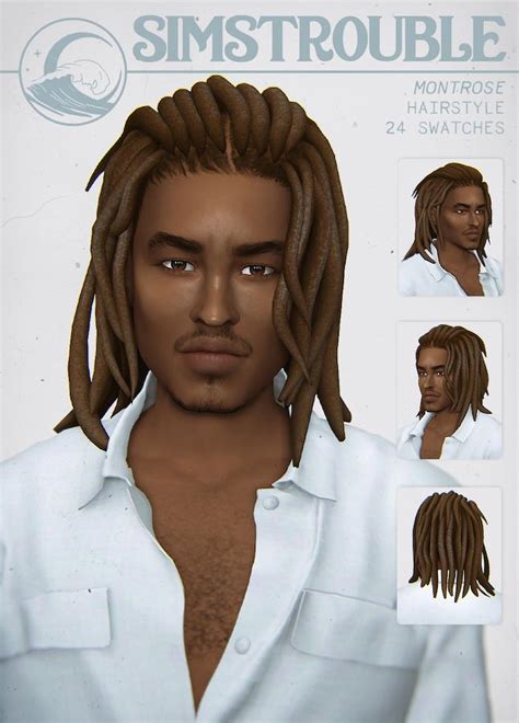 Sims 4 male long curly hair - graphicbda