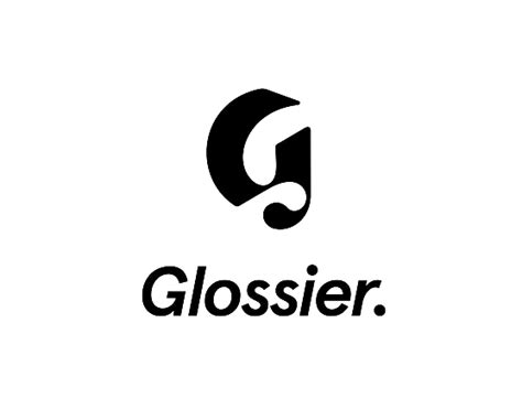 Glossier full logo negro PNG transparente - StickPNG