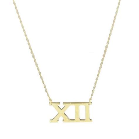 Roman Numeral Necklace | Roman numerals necklace, Roman numerals ...