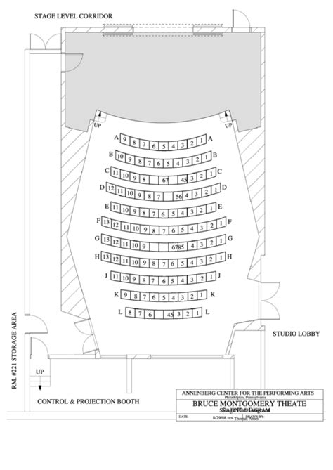 Bruce Montgomery Theatre Seating Chart printable pdf download