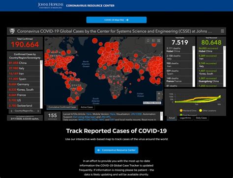 Interaktive Karten zur Verfolgung der weltweiten Verbreitung des Coronavirus – Design Tagebuch