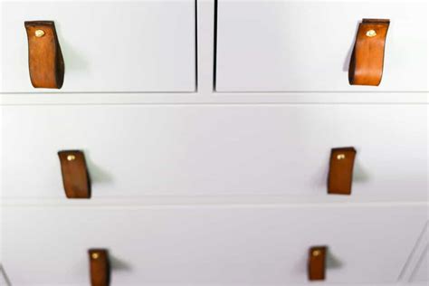 How to Make DIY Leather Drawer Pulls - Love & Renovations