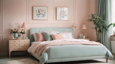 Premium AI Image | Minimalist Pastel Bedroom