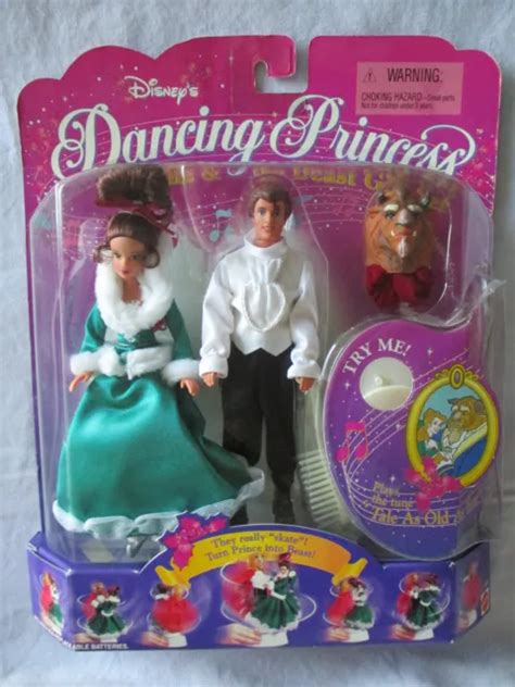 DISNEY'S BEAUTY & The Beast Dancing Princess Belle & Beast Set Vintage 1997 $44.99 - PicClick