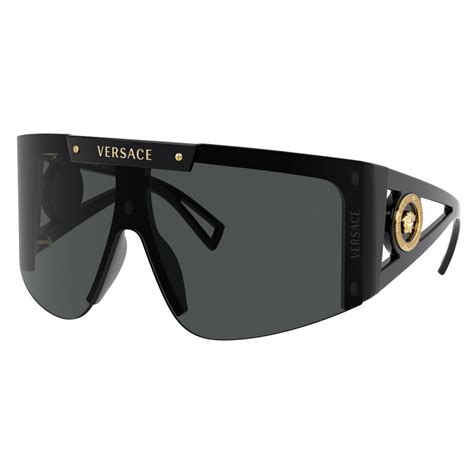 Versace - Sunglasses Medusa Icon Shield - Black - Sunglasses - Versace ...