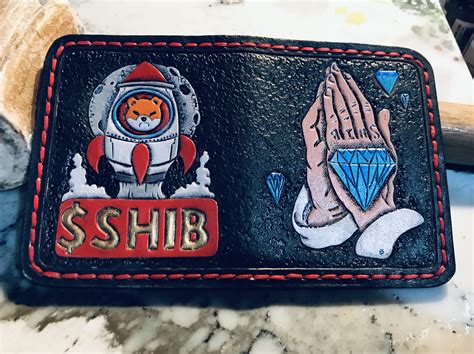 My new Shib wallet. : r/Leathercraft