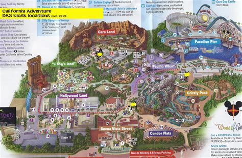 California Adventure Das Kiosk Locations Valid Maps Disney - California ...