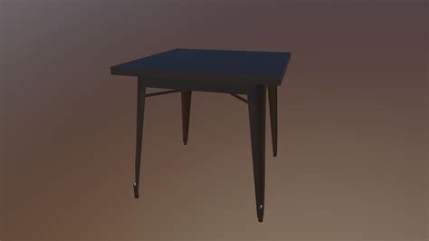 Metal Indoor-Outdoor Restaurant Dining Table - Download Free 3D model by allenbranch [030f3d2 ...