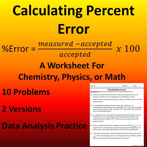 How To Solve For The Percentage Error