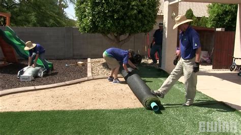 How To Install Synthetic Turf - YouTube