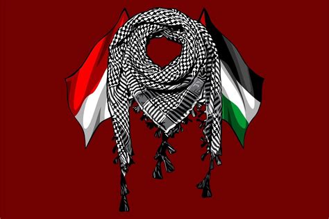 A Palestine Flag Background Turban Graphic by jellybox999 · Creative ...