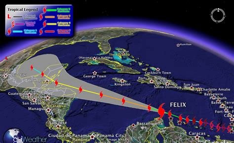 In Search of Severe Weather: Hurricane Felix Update - CAT 3