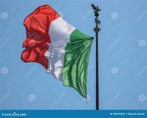 Italian Flag Called Tricolore Stock Image - Image of historic, europe ...