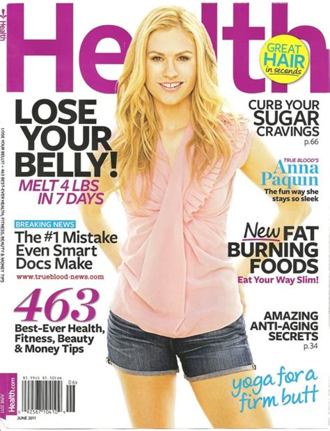 Foodista | Anna Paquin Discusses Diets and Weight in Health Magazine