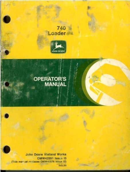 John Deere 740 Farm Loader Operators Manual