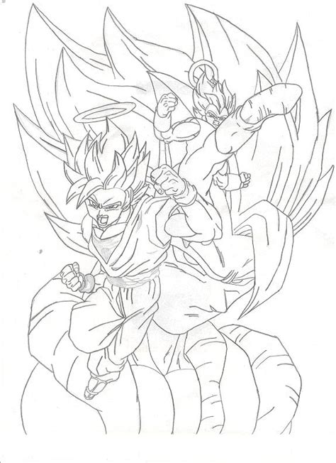 gogeta fusion goku and vegeta by chedell14 on DeviantArt