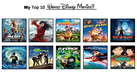 My Top 10 Worst Disney Movies!!! by jacobstout on DeviantArt