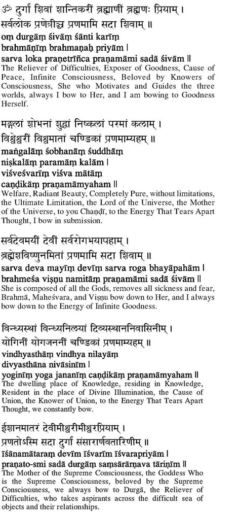 Learn Durga Pranam Mantra in Sanskrit