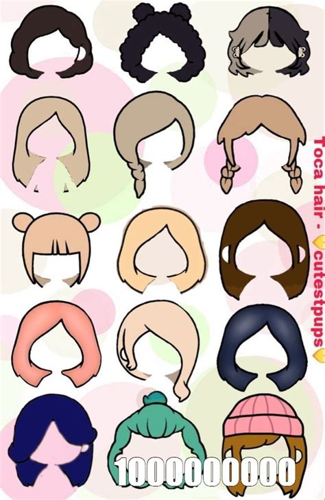 Create meme "hair application, short hair for paper dolls toka boka, toca boca hairstyles ...