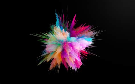 Color burst Wallpaper 4K, CGI, Colorful, Explosion, Cosmic