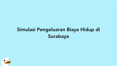 Biaya Hidup di Surabaya per Bulan dan Gaji UMR Terkini | MoneyDuck Indonesia