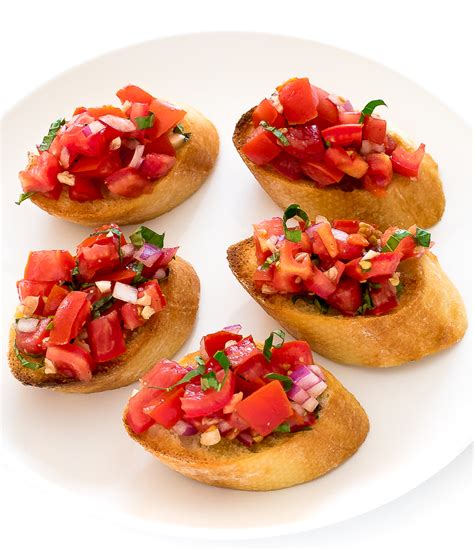 Easy Bruschetta Recipe with fresh Basil and Garlic! - Chef Savvy