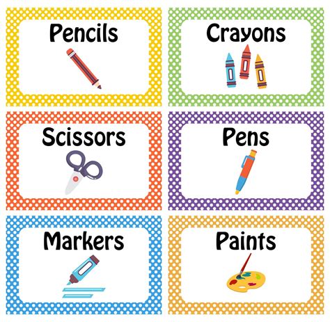 Free Classroom Labels With Pictures | Classroom labels printables ...