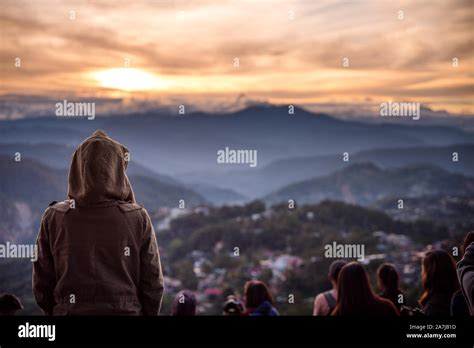 Sunrise watching at Mines View Park, Baguio, Philippines Stock Photo - Alamy