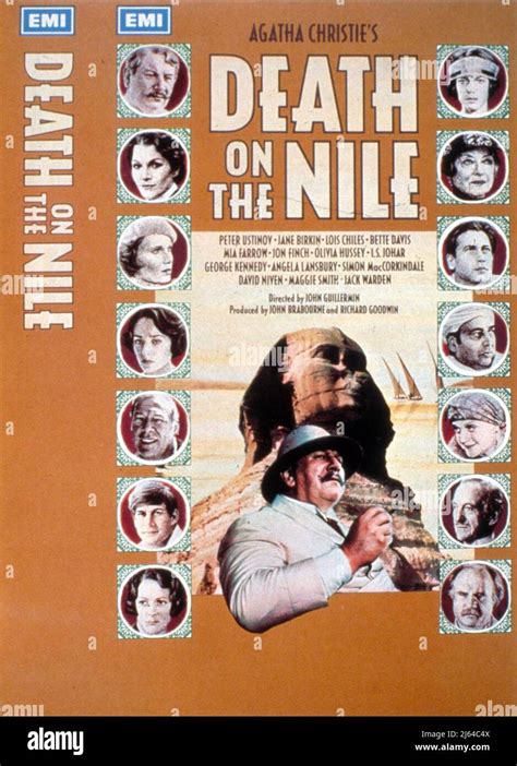 PETER USTINOV POSTER, DEATH ON THE NILE, 1978 Stock Photo - Alamy