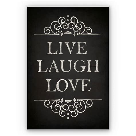 Forex print Live Laugh Love | wall-art.com