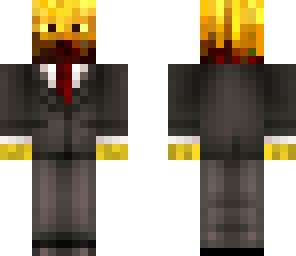 blaze in a suit | Minecraft Skin