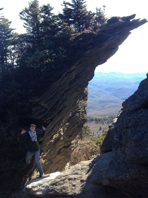 Located just 30 minutes from Beech Mountain, this Grandfather Mountain hiking trail is gorgeous ...