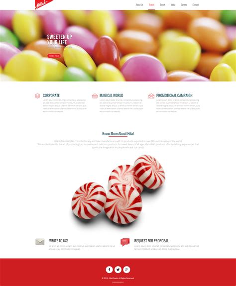 Hilal Foods Web Design on Behance