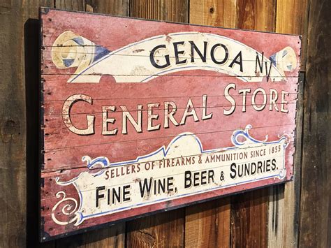 General Store Vintage Sign | Personalized & Custom Wood Sign | On Tahoe Time